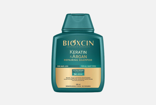 شامپو بیوکسین سبز ترمیم کننده و ضد ریزش حاوی کراتین و روغن آرگان
